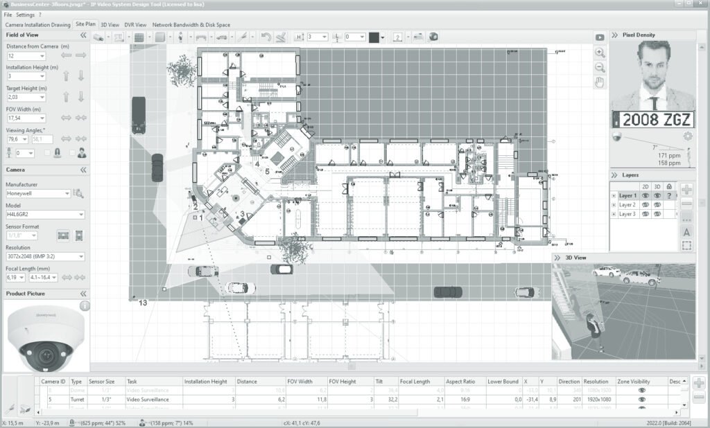 CCTV design plan with latest software